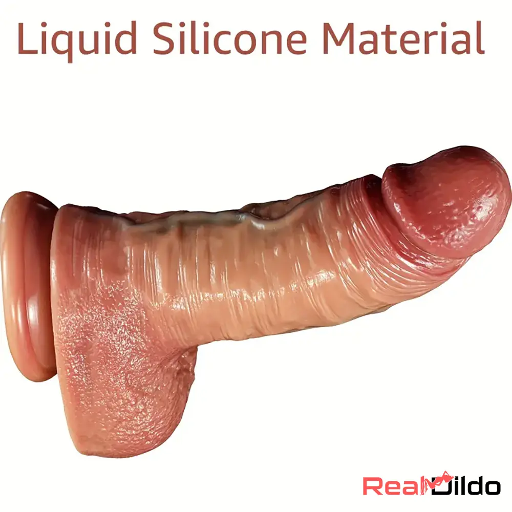 10in Thick Big Realistic Silicone Dual Density Dildo For Anal Orgasm - Real Dildo