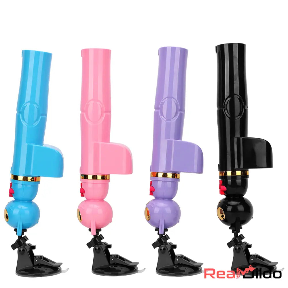 7.87in Cat Warming Thrusting Vibrating Remote Gun Sex Dildo Machine - Real Dildo