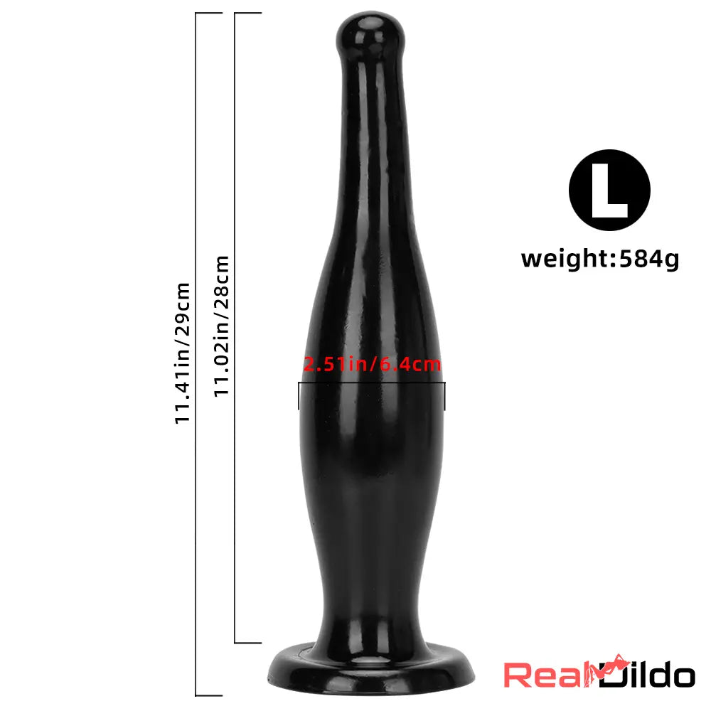 6.7in 11.41in Women Men Big Black Thick Beer Bottle Dildo For G Spot - Real Dildo