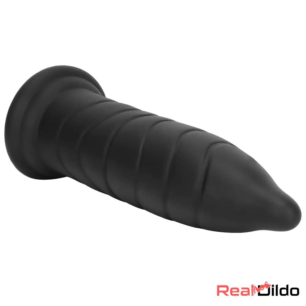 14.37in Fantasy Long Big Silicone Soft Black Dildo Thick Bottle Butt Plug - Real Dildo