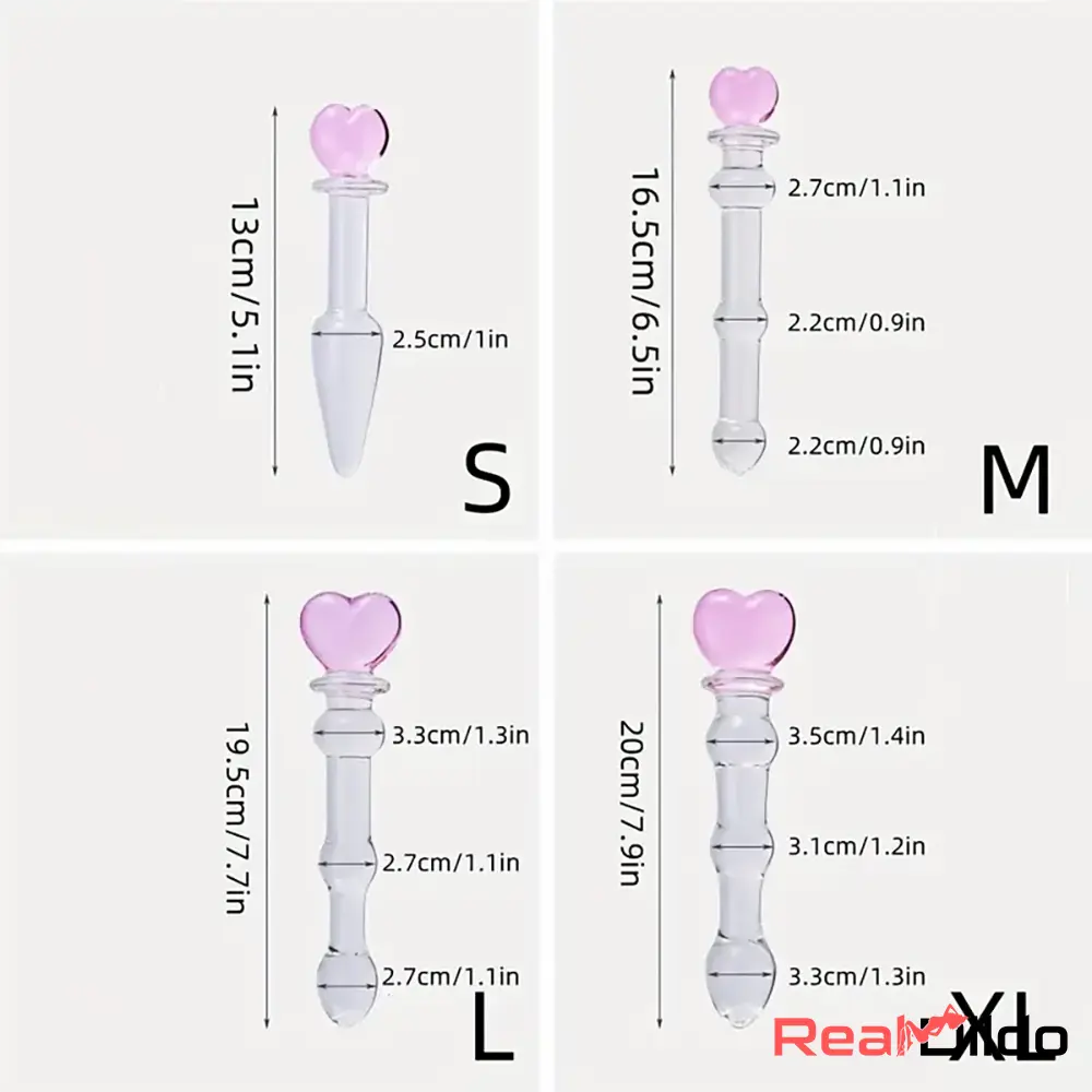 5.1in 6.5in 7.7in 7.9in Glass Crystal Dildo For Female Masturbator Pleasure - Real Dildo