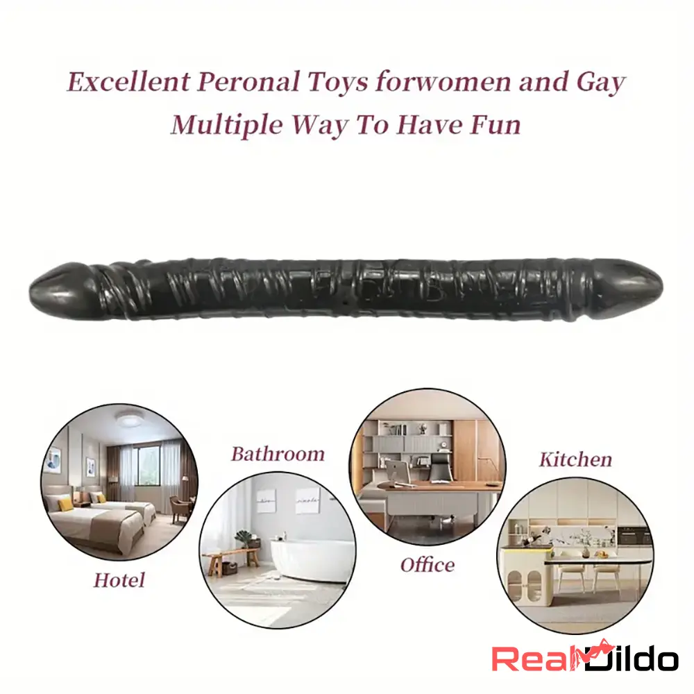 13.19in Dual Ended Long Big Dildo Sex Toy For Increased G-Spot Intense - Real Dildo