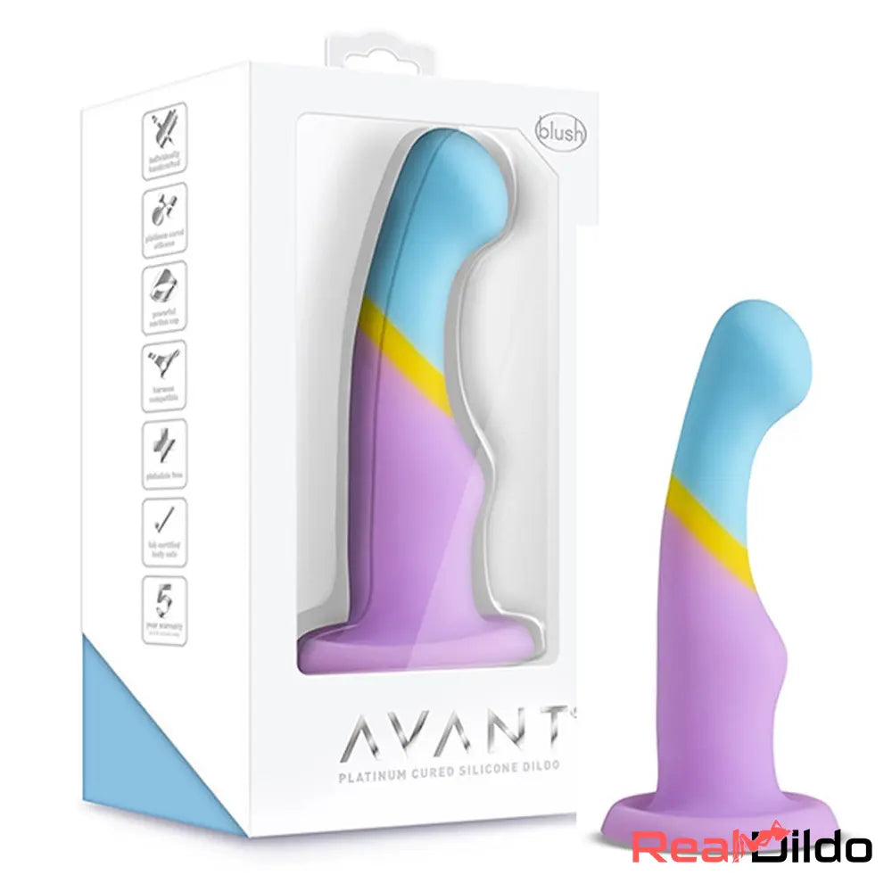 5.83in Unisex Silicone Soft Rainbow Dildo Sex Toy For LGBT Adult Love - Real Dildo