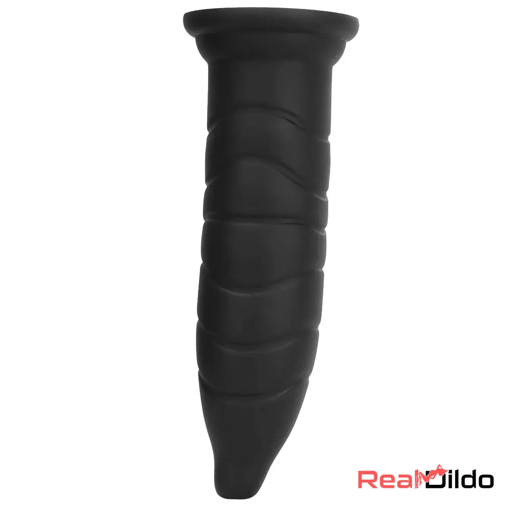 14.37in Fantasy Long Big Silicone Soft Black Dildo Thick Bottle Butt Plug - Real Dildo