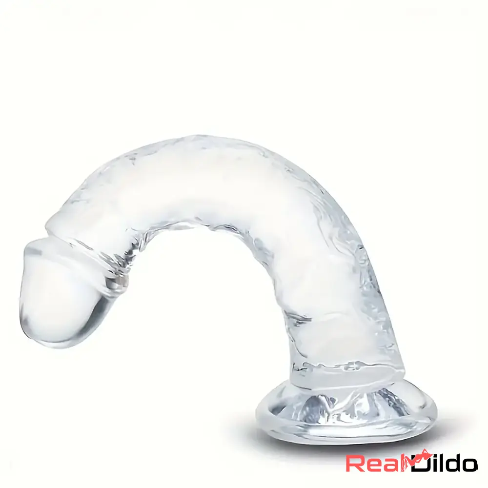 6.5in 7.68in 9.65in Clear Real Dildo For G-Spot Anus Vaginal Masturbator - Real Dildo