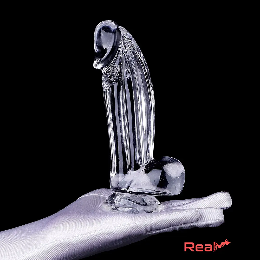 6.3in 7.28in 8.66in Realistic Clear Women Dildo For G-Spot Stimulation - Real Dildo