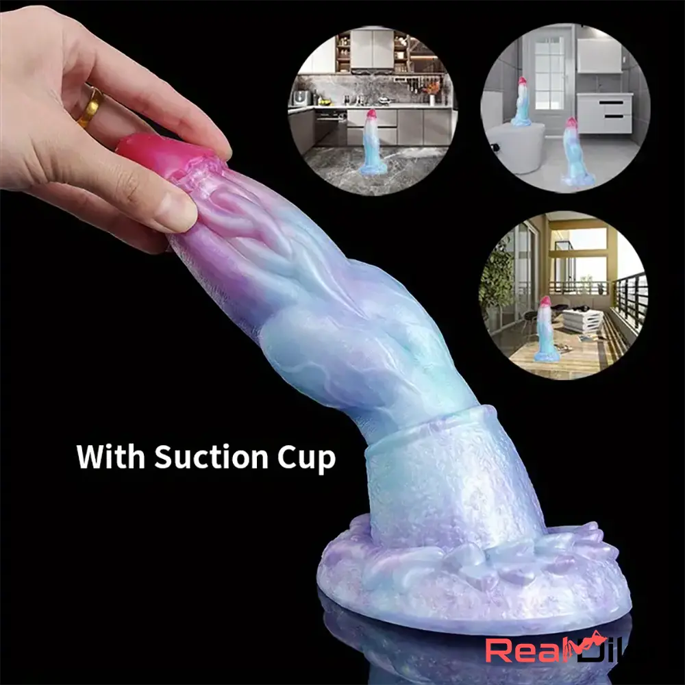 5.7in 7.79in 9.96in Dragon Soft Silicone Monster Cock Dildo With Knot - Real Dildo