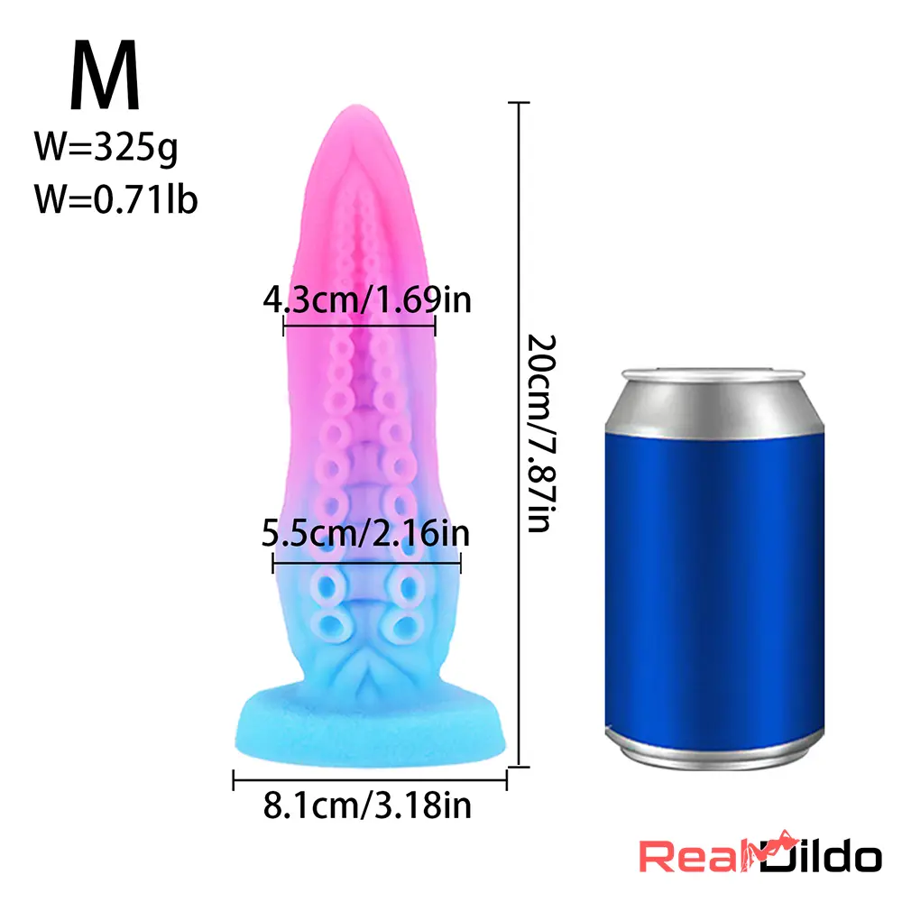 6.69in 7.87in 9.05in Fantasy Monster Spiked Silicone Soft Female Dildo - Real Dildo