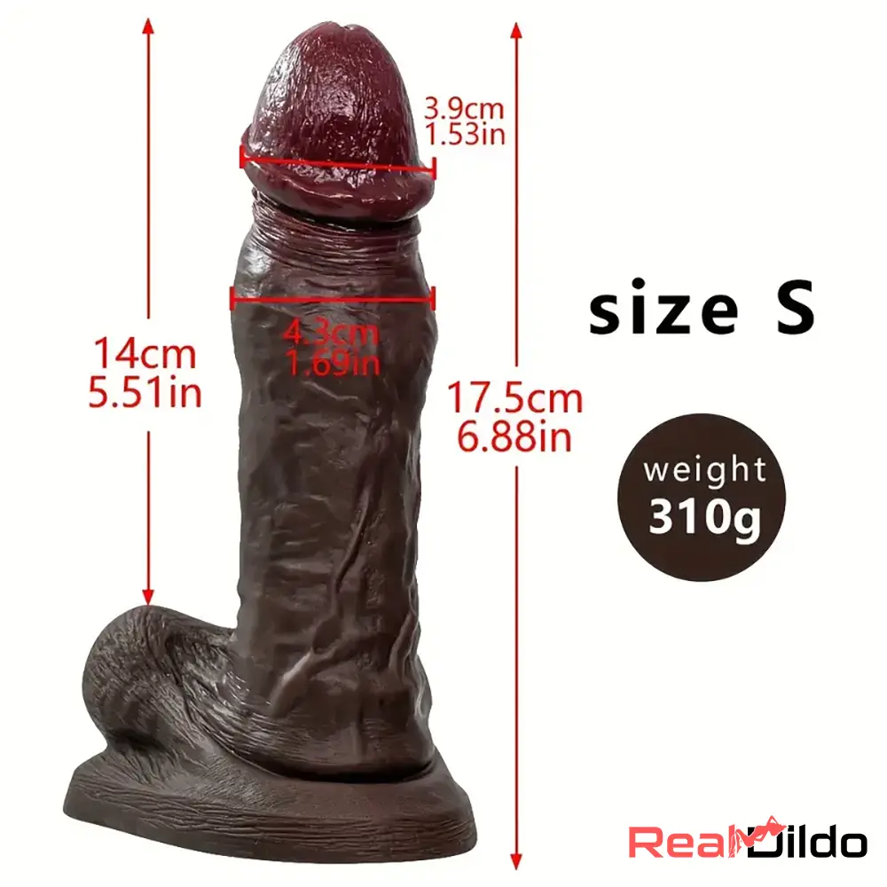 6.88in 9.64in 11.22in Realistic Big G-Spot Silicone Dildo For Masturbation - Real Dildo