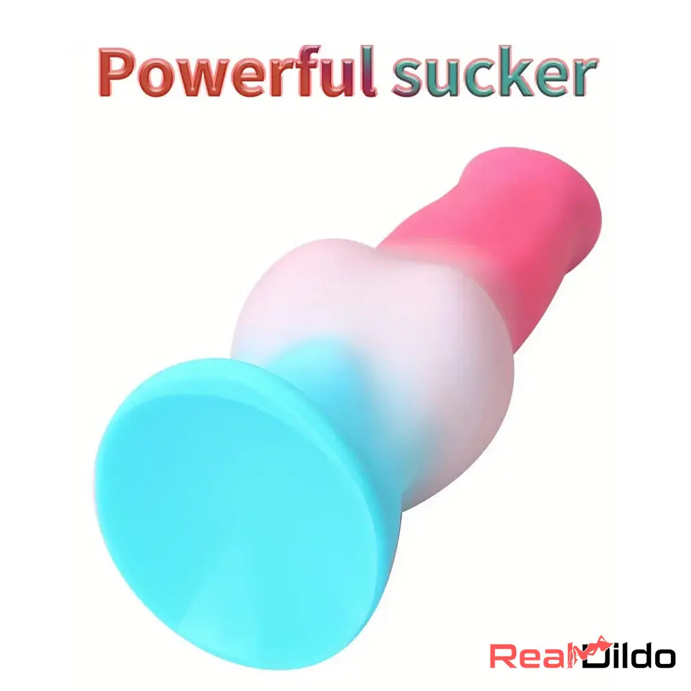 5.31in 7.09in 8.66in Odd Animal Dog Cock knot Silicone Thick Flexible Dildo - Real Dildo