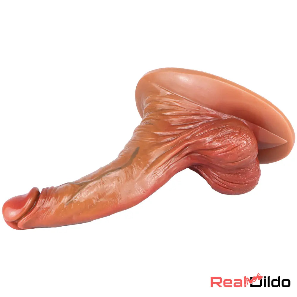 8.07in 9.25in Soft Liquid Silicone Big Real Feeling Suction Cup Lifelike Dildo - Real Dildo