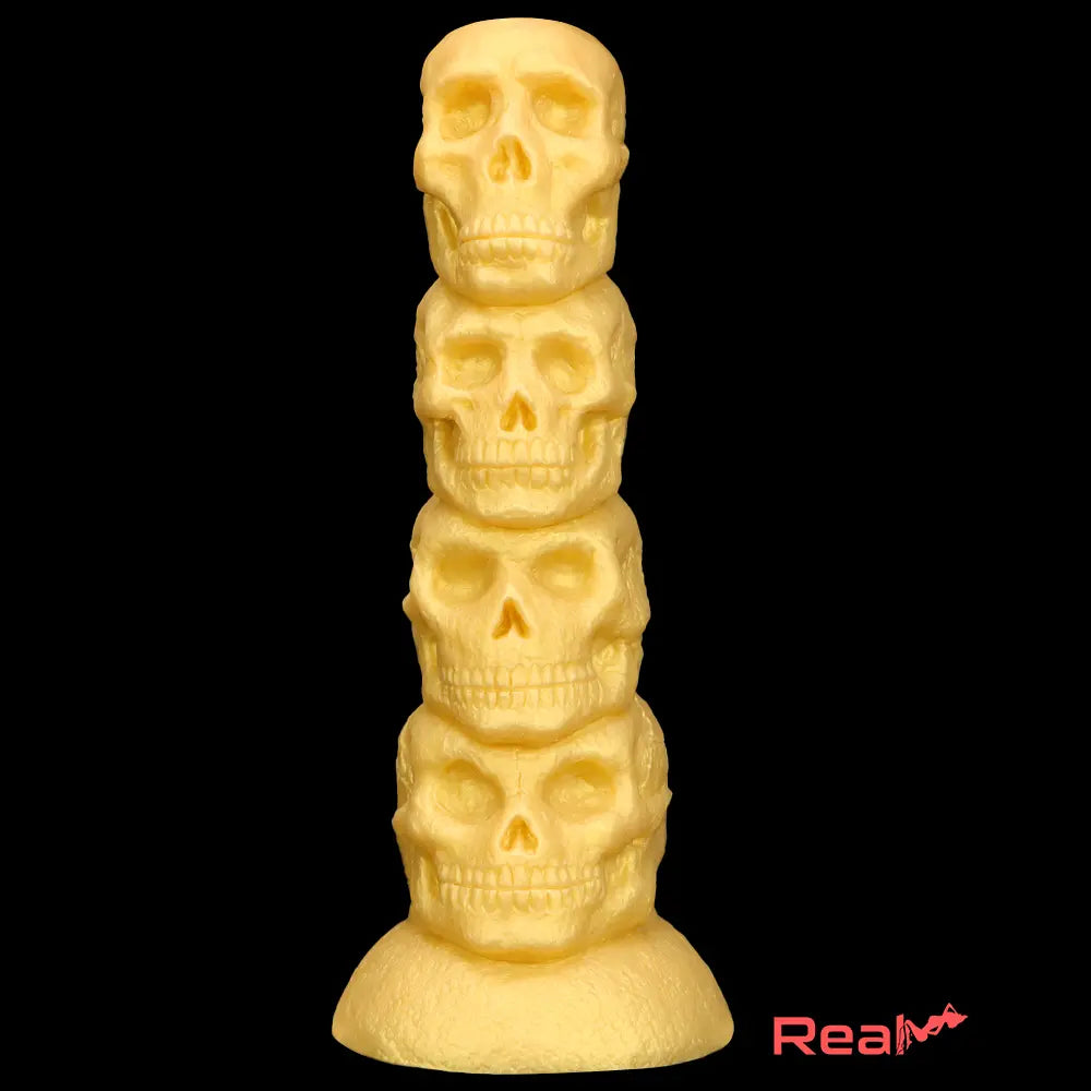 14.37in Large Soft Long Fantasy Silicone Scary Skull Thick Odd Dildo - Real Dildo