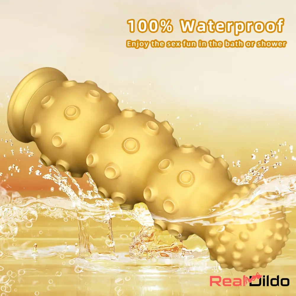 6.7in 9.84in 13.38in Gold Silicone Animal Octopus Large Dildo Sex Toy - Real Dildo