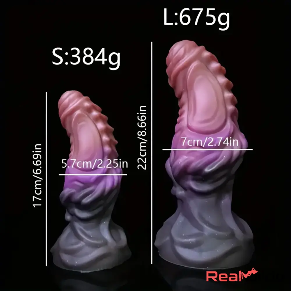 6.69in 8.66in Silicone Flexible Fantasy Dildo For BDSM Women Sex Toy - Real Dildo