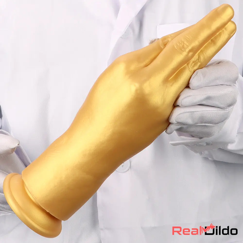 6.3in 8.66in 11.02in Gold Hands Silicone Soft Big Dildo For Anal Sex Play - Real Dildo