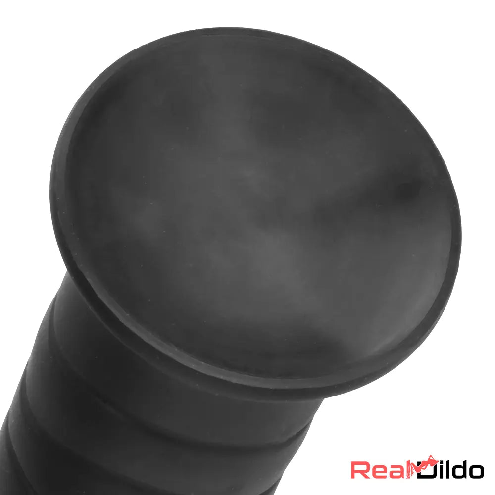 14.37in Fantasy Long Big Silicone Soft Black Dildo Thick Bottle Butt Plug - Real Dildo