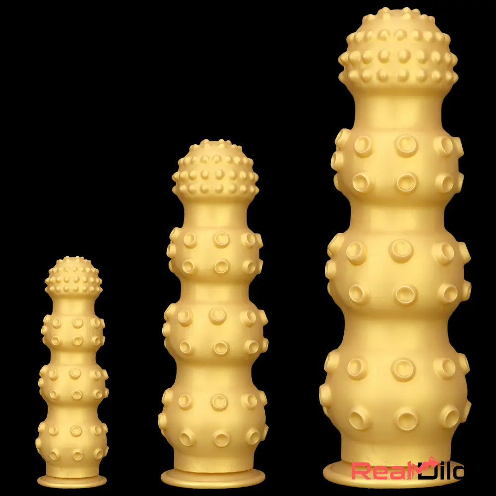 6.7in 9.84in 13.38in Gold Silicone Animal Octopus Large Dildo Sex Toy - Real Dildo