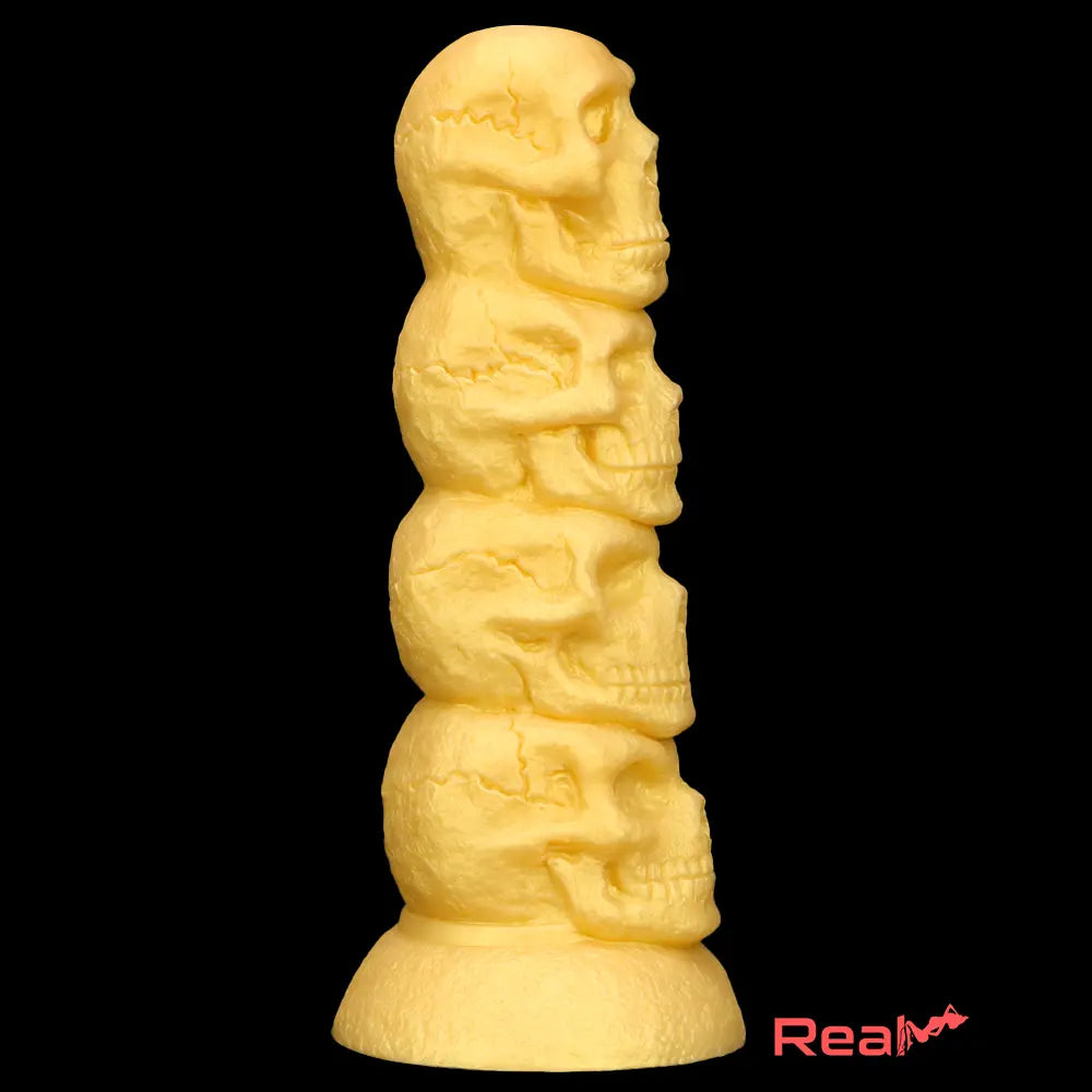 14.37in Large Soft Long Fantasy Silicone Scary Skull Thick Odd Dildo - Real Dildo