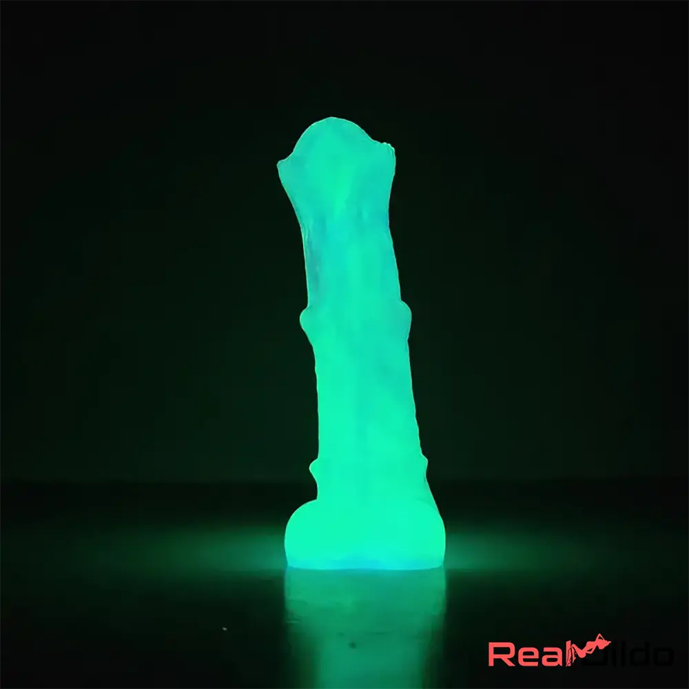 8.07in Silicone Soft Dildo Sleeve Horse Animal Luminous Gay Masturbator - Real Dildo