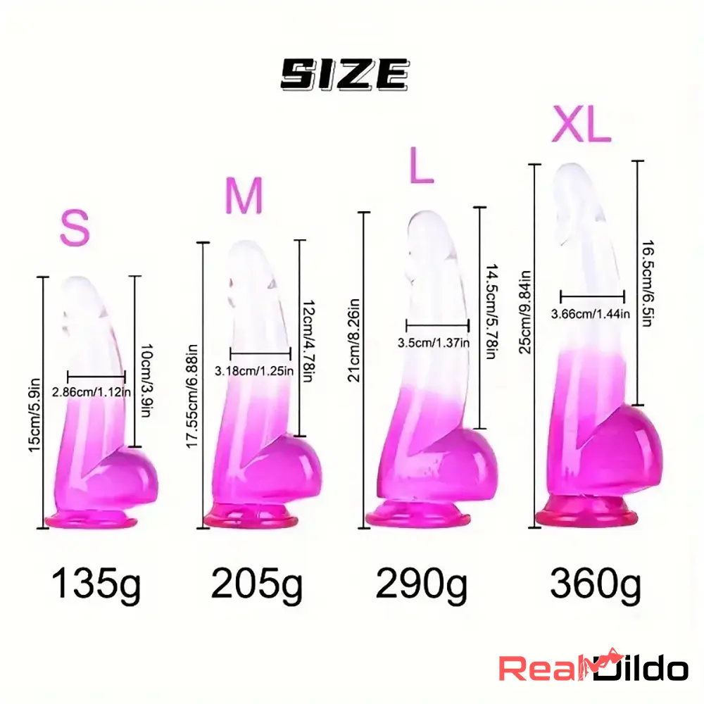 5.9in 6.88in 8.26in 9.84in Real Dildo Penis Anal Expander For Women Gay - Real Dildo