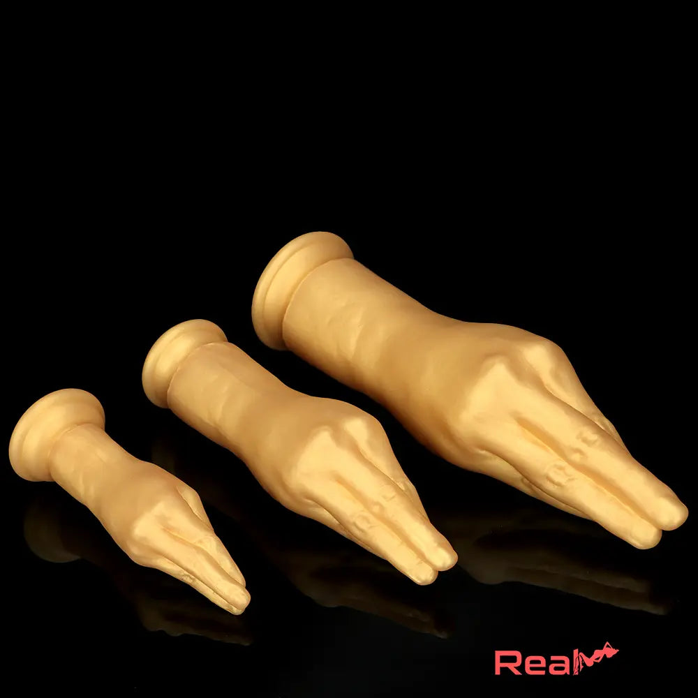 6.3in 8.66in 11.02in Gold Hands Silicone Soft Big Dildo For Anal Sex Play - Real Dildo