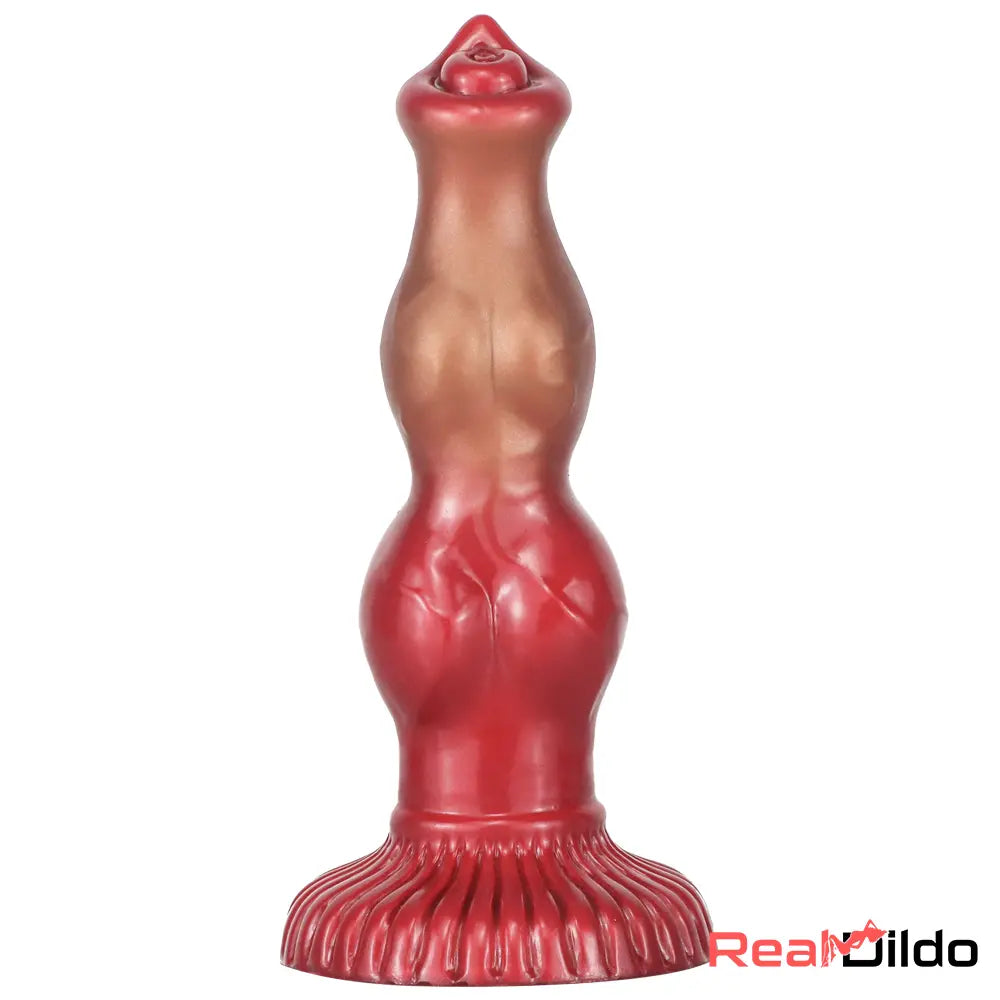 6.69in 7.48in 9.06in Silicone Fantasy Animal Dog Knot Soft Cock Dildo - Real Dildo