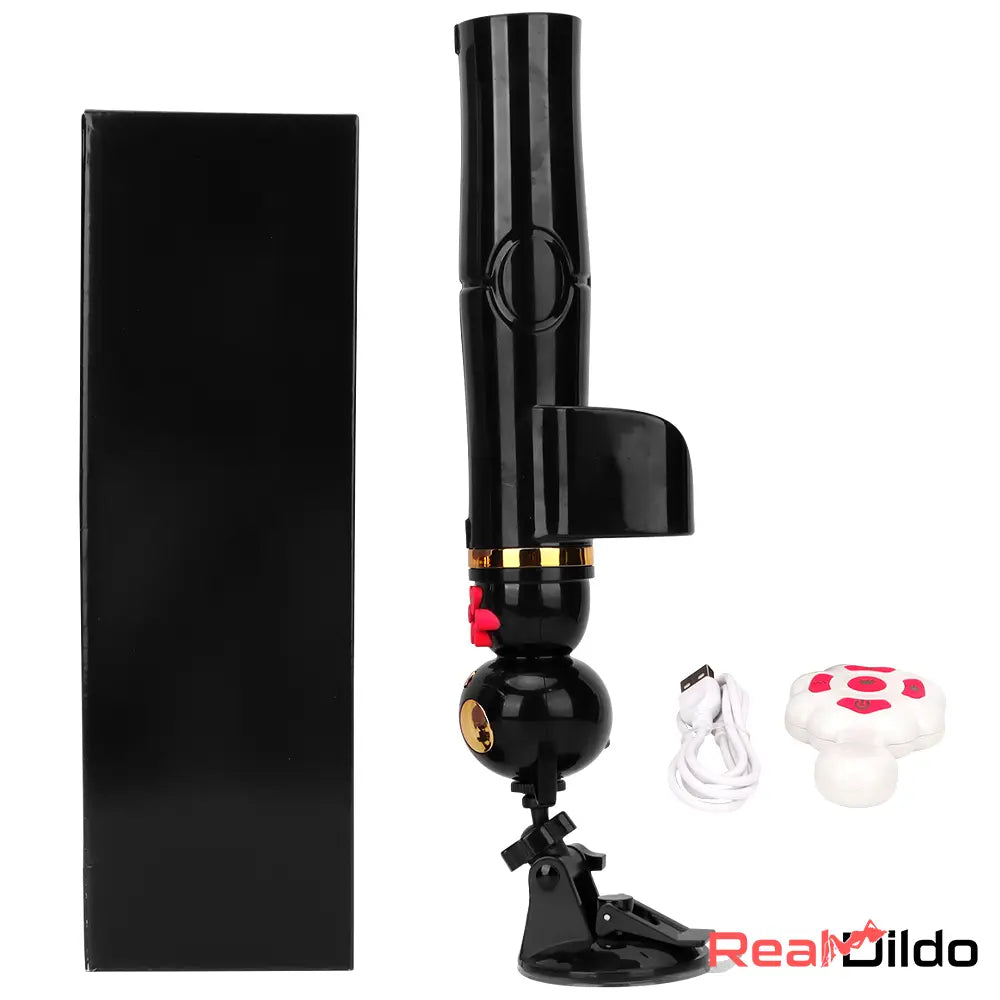 7.87in Cat Warming Thrusting Vibrating Remote Gun Sex Dildo Machine - Real Dildo