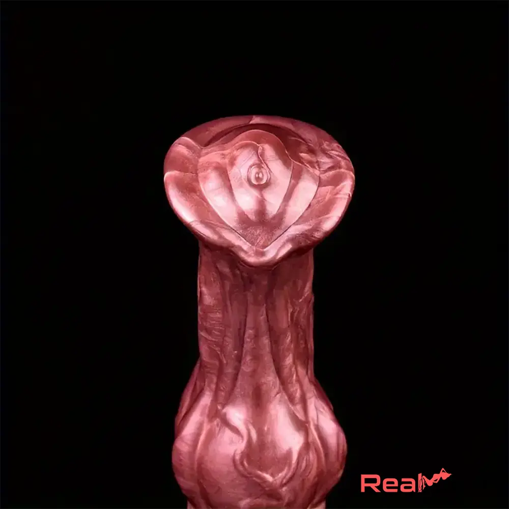 10.23in Large Animal Horse Cock Fantasy Silicone Soft Knotted Dildo