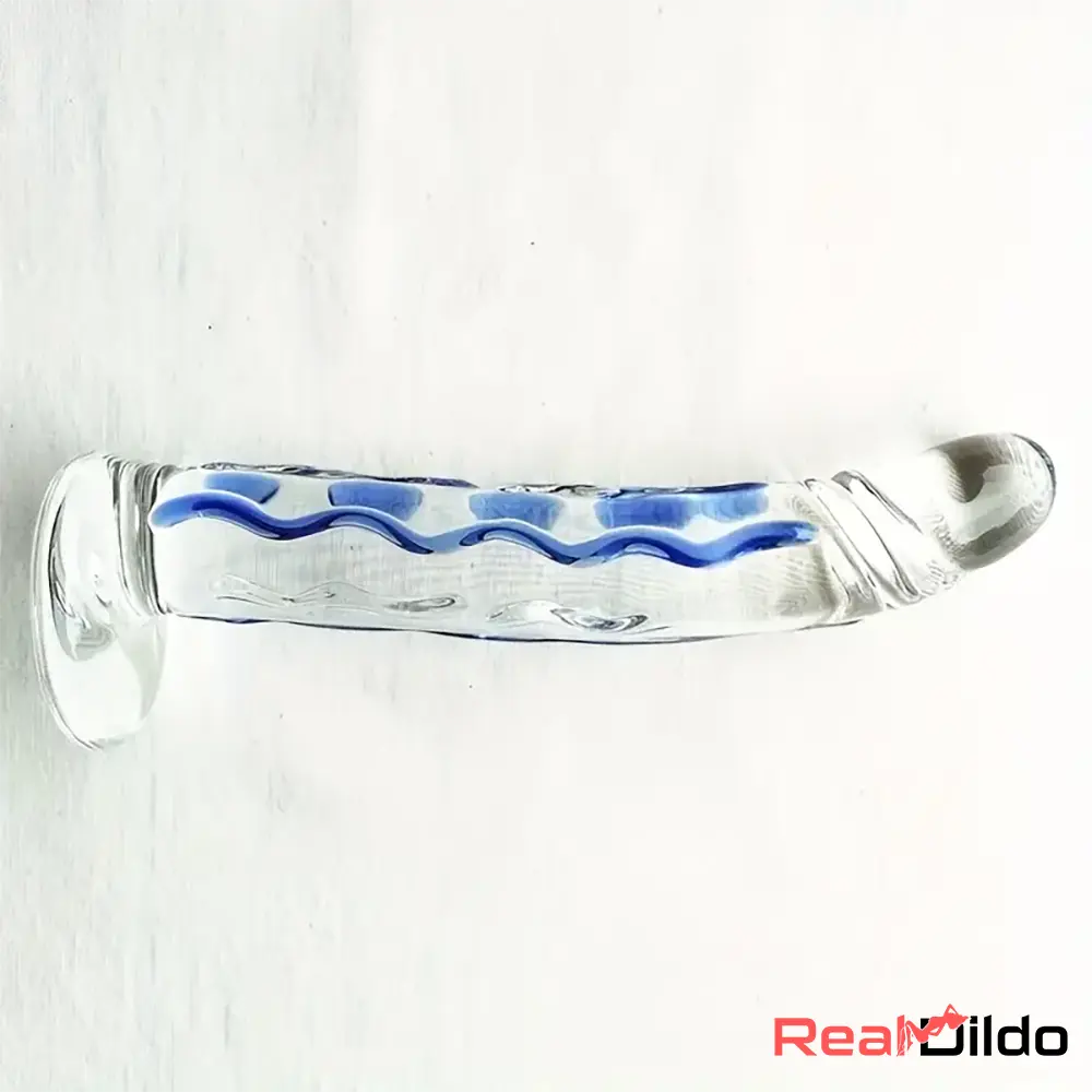 6.5in Premium Crystal Glass Dildo Sex Toy For Vagina Glass Massage - Real Dildo