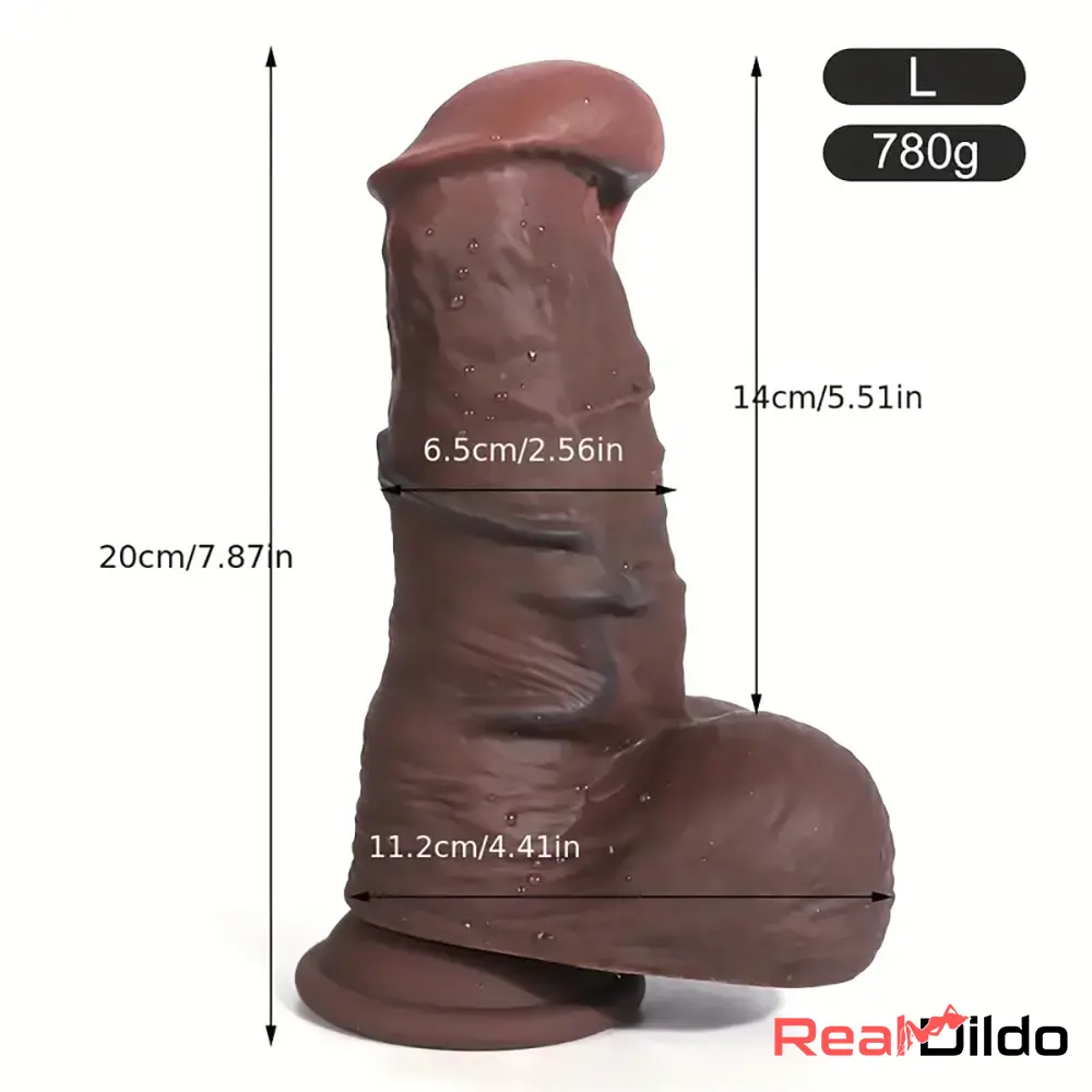 6.3in 7.87in Superb Flesh-like Silicone Sex Toy For Men Silicone Dildo - Real Dildo