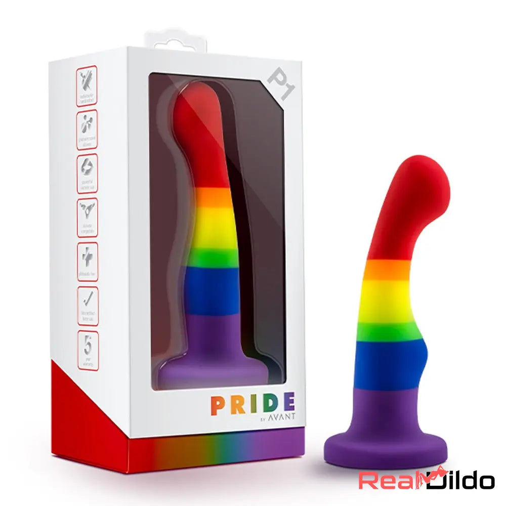 5.83in Unisex Silicone Soft Rainbow Dildo Sex Toy For LGBT Adult Love - Real Dildo