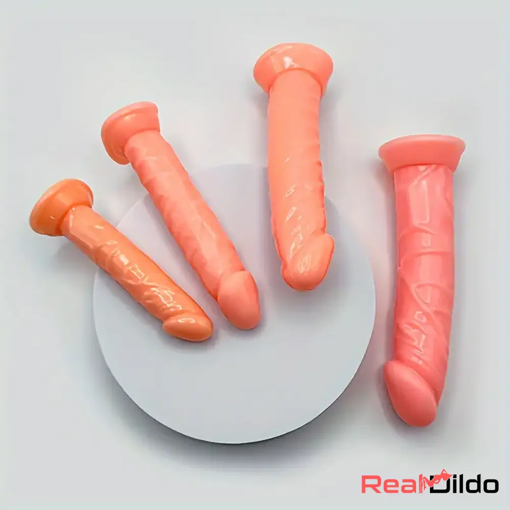 5.1in 6.1in 6.69in 7.28in Realistic Silicone Dildo Skin Feeling Sex Toy - Real Dildo