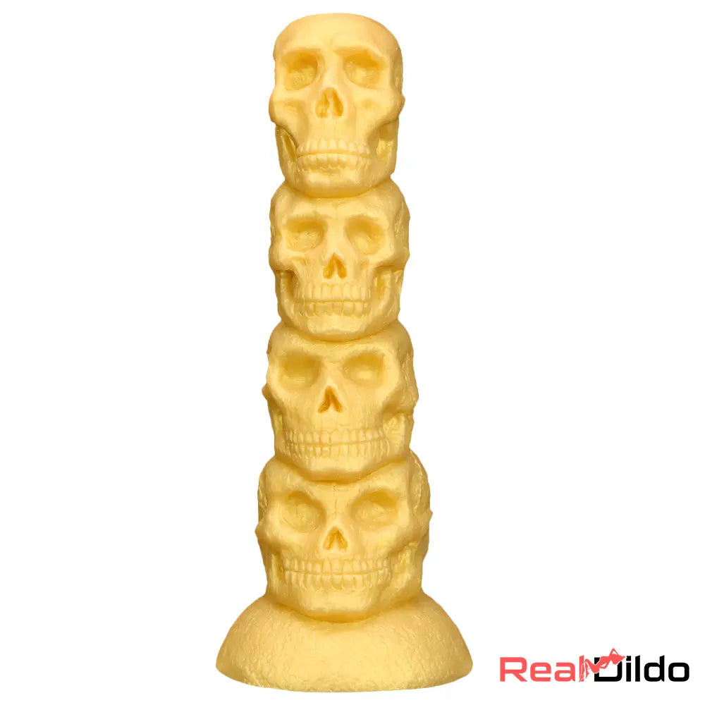 14.37in Large Soft Long Fantasy Silicone Scary Skull Thick Odd Dildo - Real Dildo