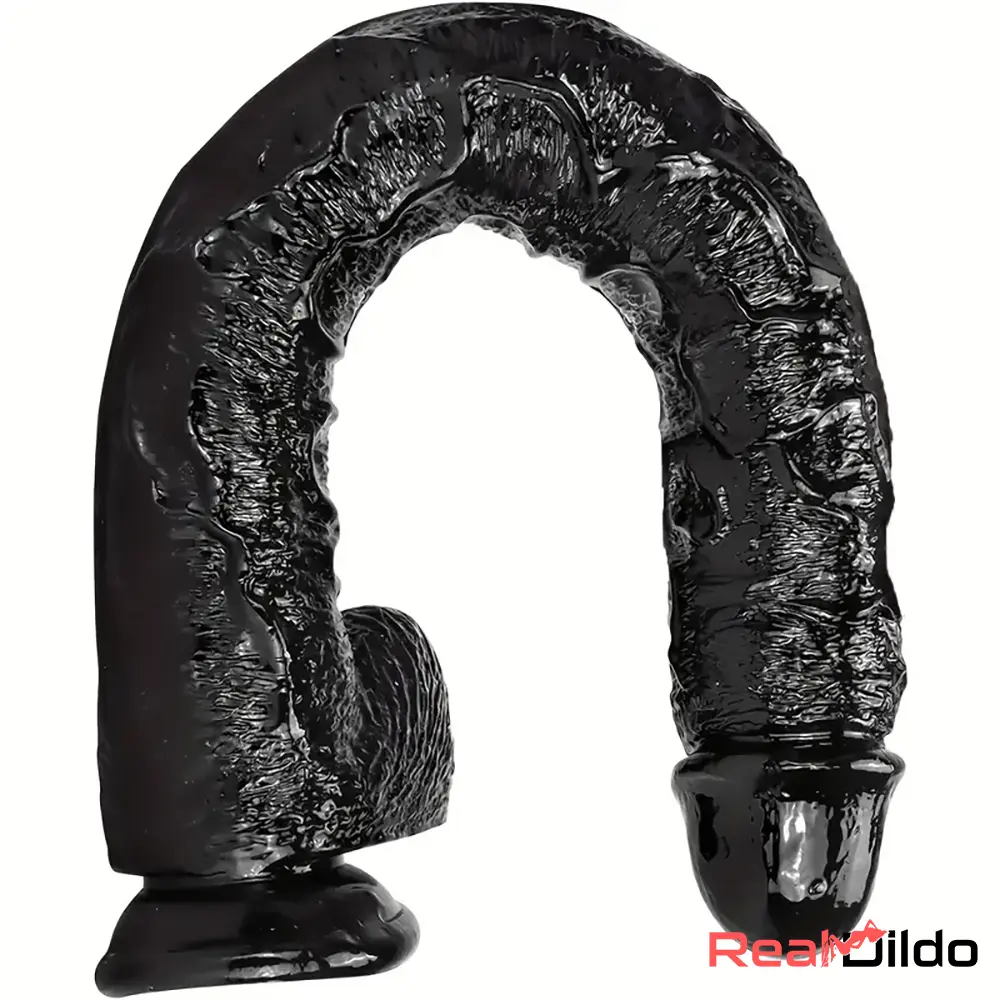 16.5in Realistic Large Long Black Anal Dildo For Male Female Vagina Anus - Real Dildo