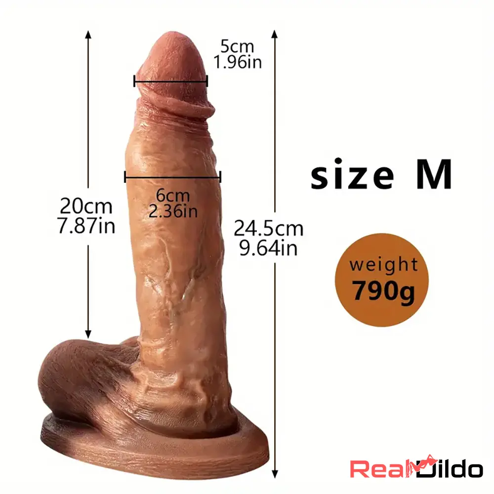 6.88in 9.64in 11.22in Thick Silicone Soft Lifelike Dildo Female Masturbator - Real Dildo