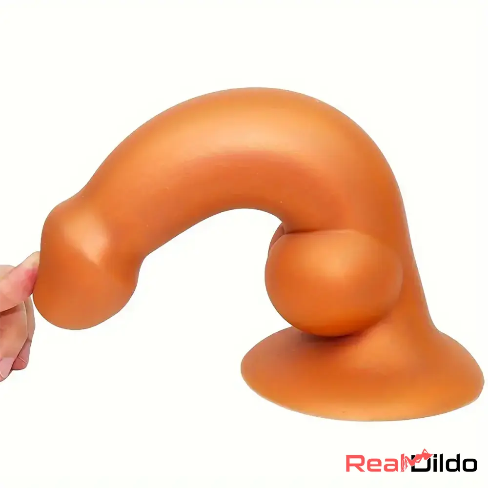 6.88in Lifelike Thick Silicone Soft Dog Cock Dildo G-Spot Vagina Stimulator - Real Dildo