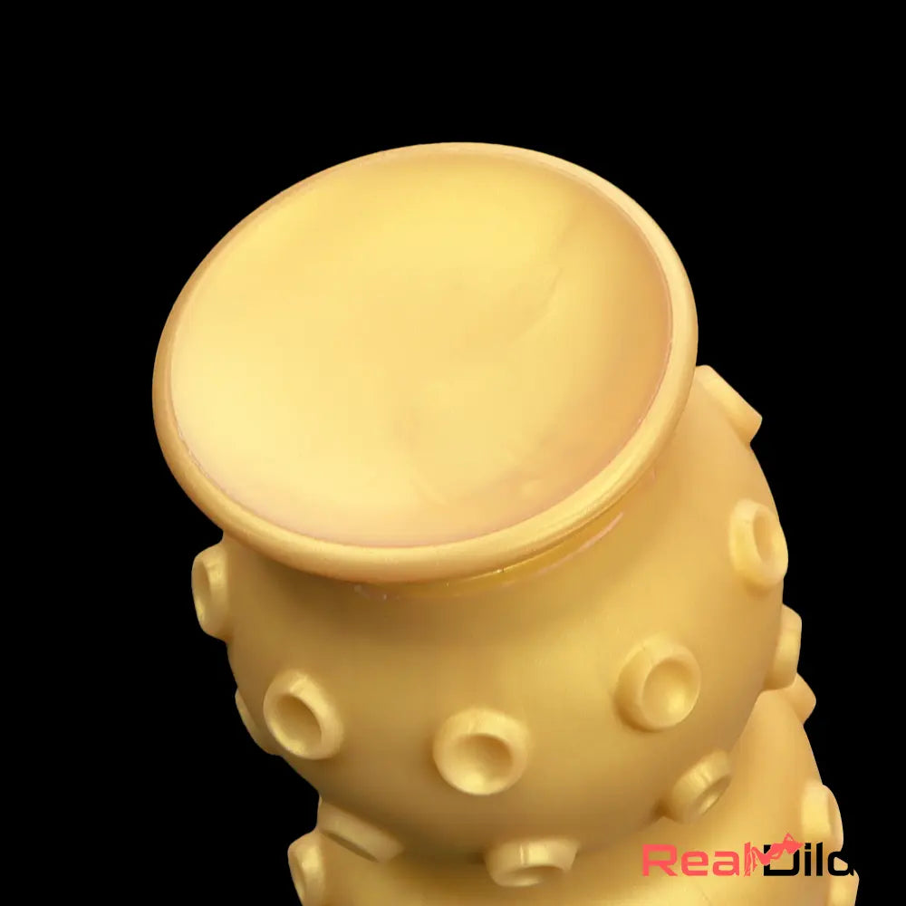 6.7in 9.84in 13.38in Gold Silicone Animal Octopus Large Dildo Sex Toy - Real Dildo