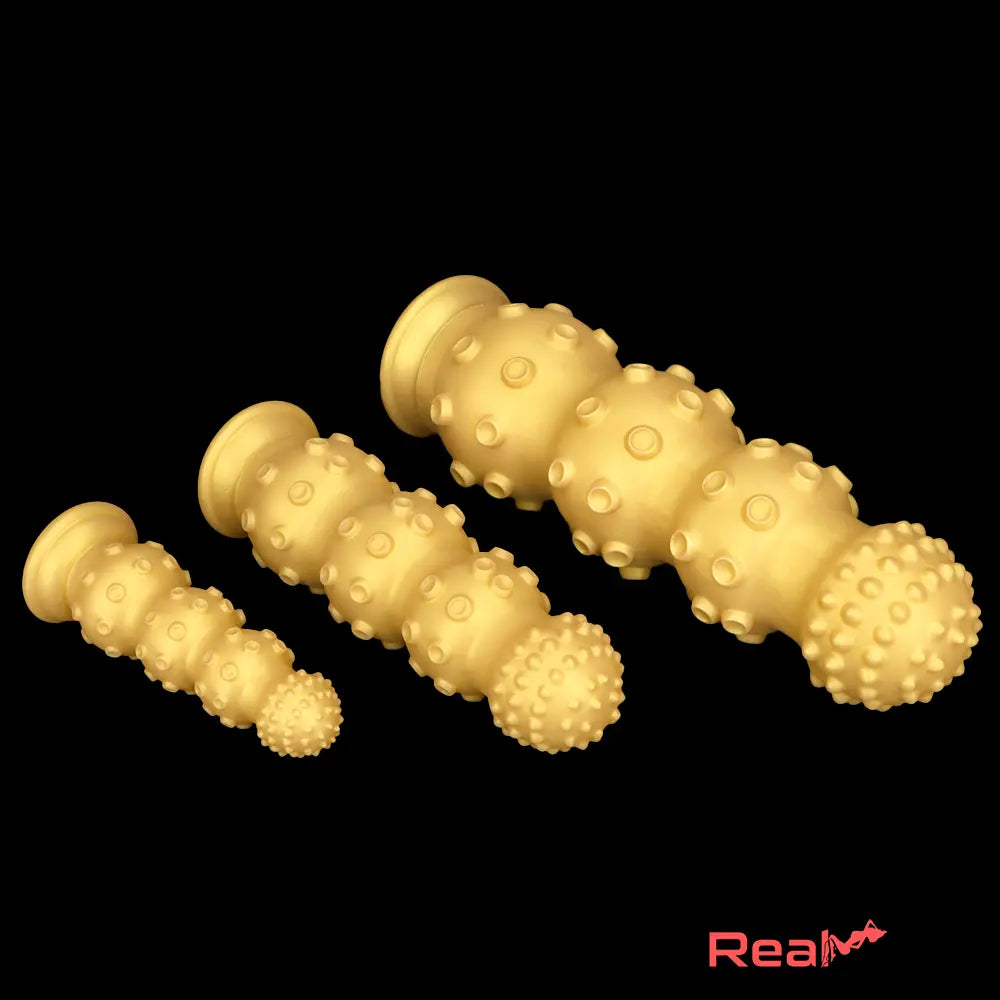 6.7in 9.84in 13.38in Gold Silicone Animal Octopus Large Dildo Sex Toy - Real Dildo