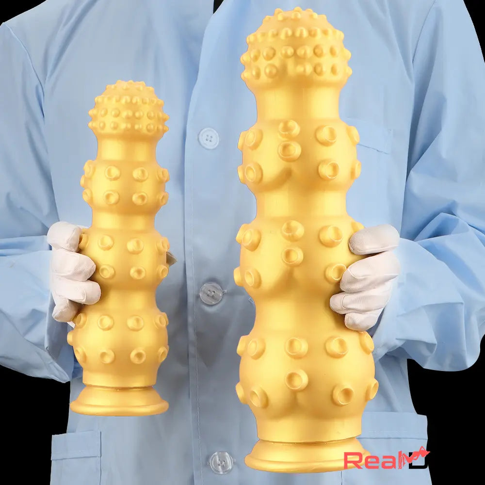 6.7in 9.84in 13.38in Gold Silicone Animal Octopus Large Dildo Sex Toy - Real Dildo