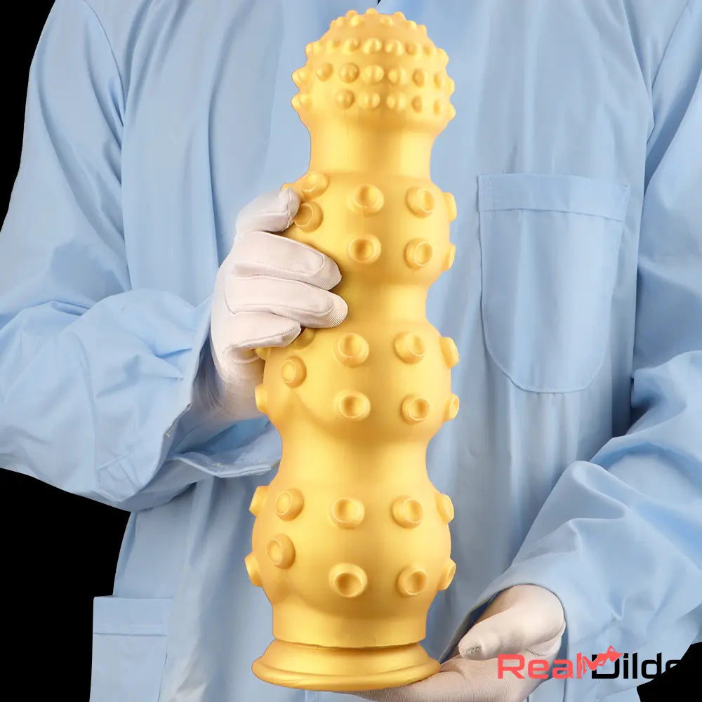 6.7in 9.84in 13.38in Gold Silicone Animal Octopus Large Dildo Sex Toy - Real Dildo