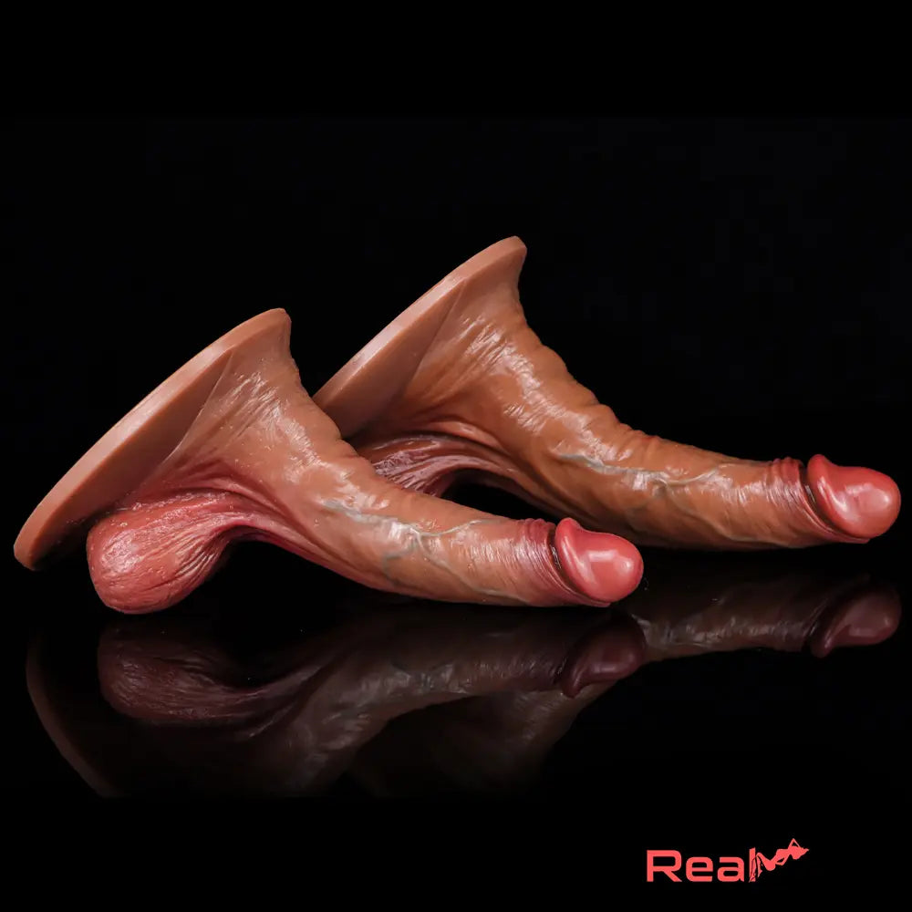 8.07in 9.25in Soft Liquid Silicone Big Real Feeling Suction Cup Lifelike Dildo - Real Dildo