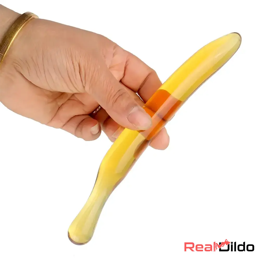 7.09in 7.48in 9.65in Premium Glass Banana Dildo For Women Masturbator - Real Dildo