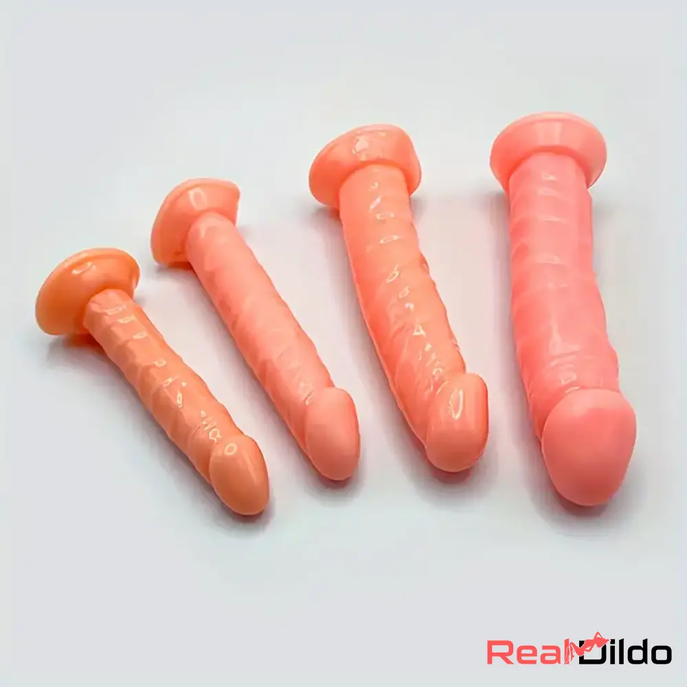 5.1in 6.1in 6.69in 7.28in Realistic Silicone Dildo Skin Feeling Sex Toy - Real Dildo