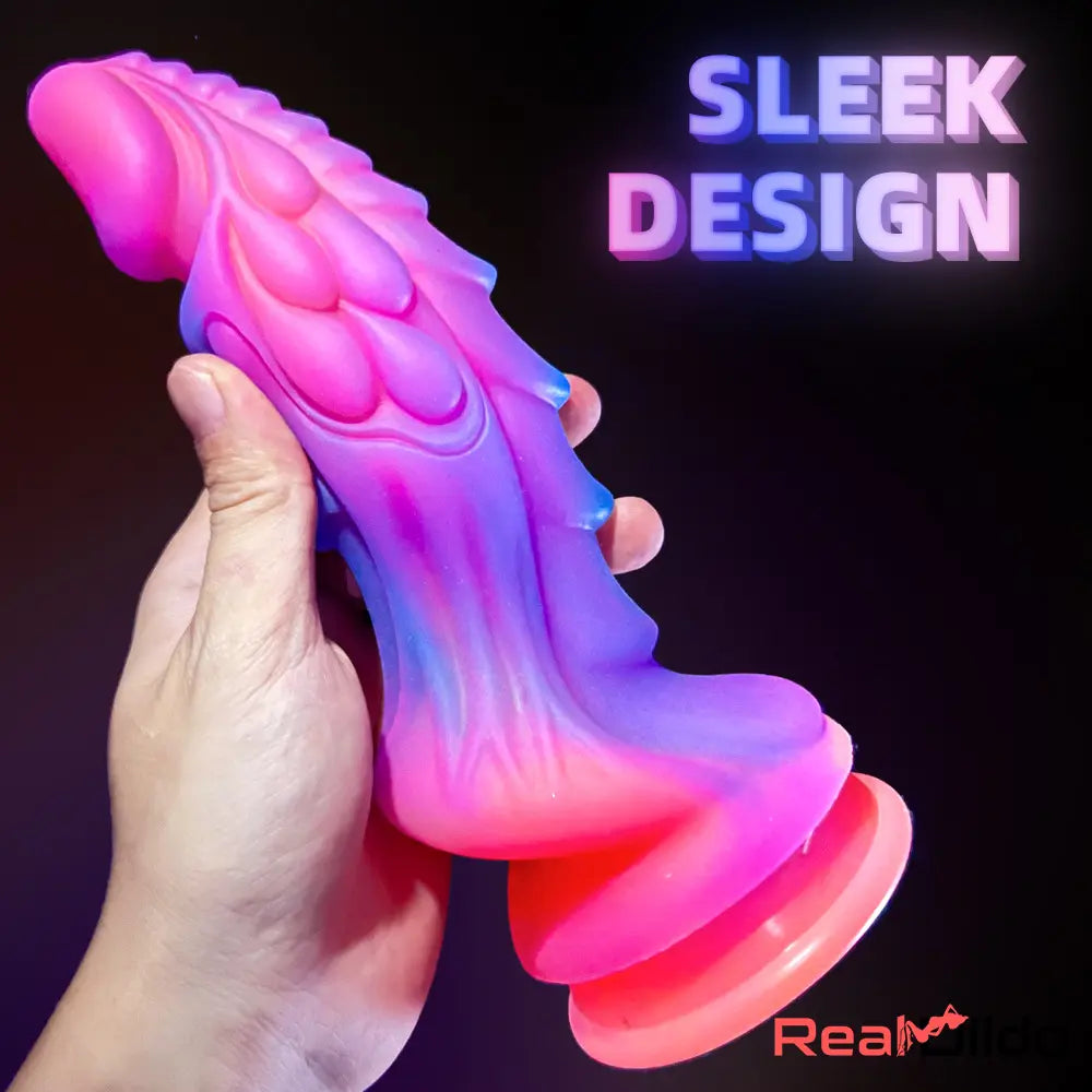 8.46in Colored Luminous Silicone Big Soft Dildo Female Orgasmic Masturbator - Real Dildo