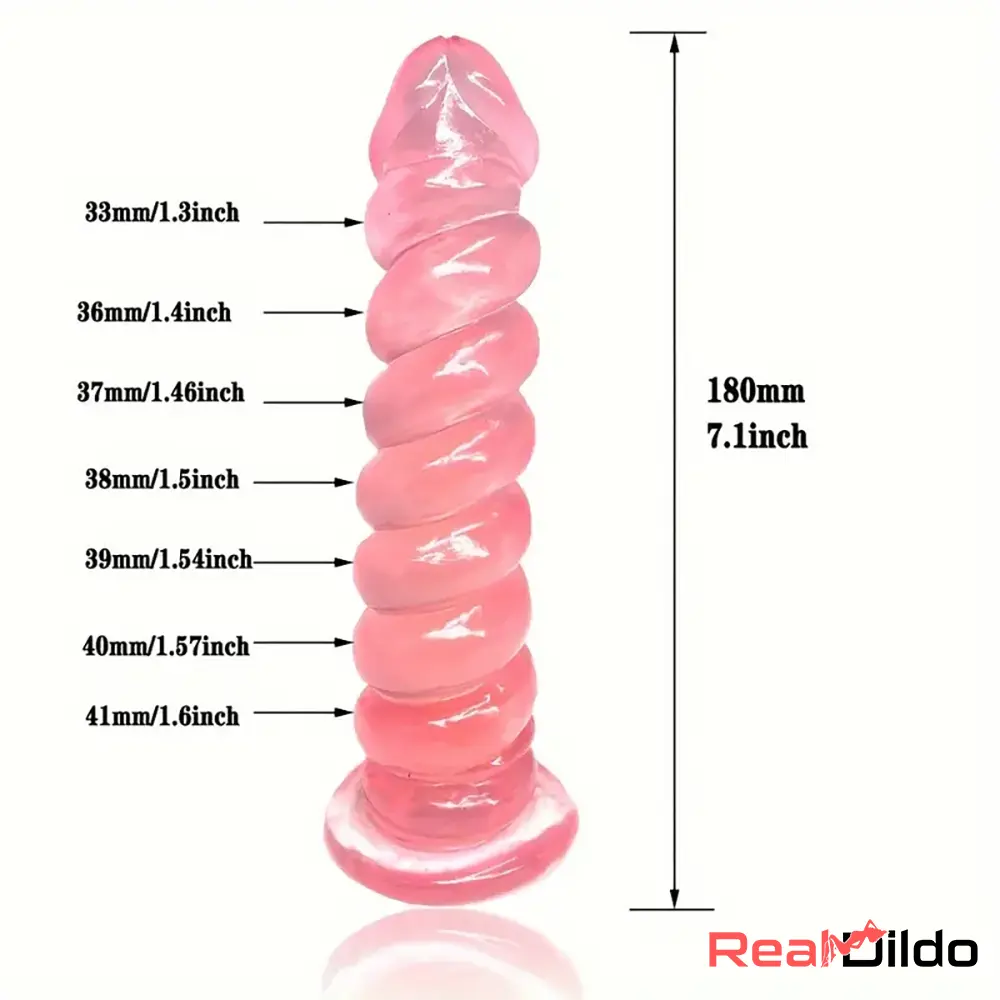 7.1in Unisex Soft Flexible Silicone Dildo For Women Vaginal G-spot - Real Dildo