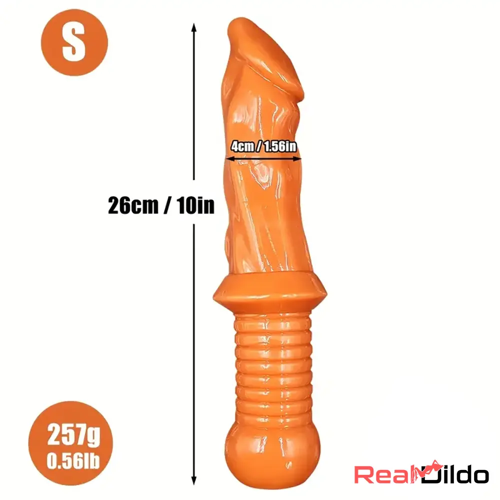 10in 12.5in Big Lifelike knife Odd Dildo With Handle Anal G Spot Sex Toy - Real Dildo