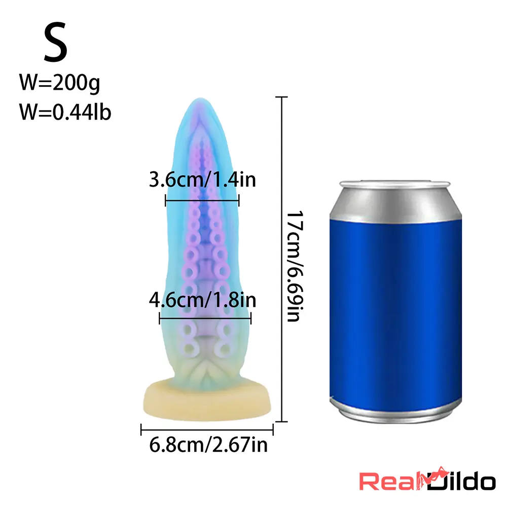 6.69in 7.87in 9.05in Fantasy Monster Spiked Silicone Soft Female Dildo - Real Dildo