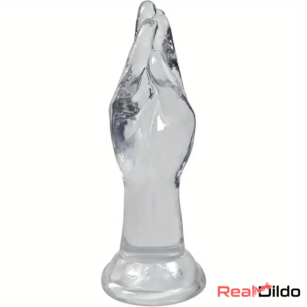 9.6in Big Clear Fist Hand Dildo Adult Sex Toy For Stimulating Vagina G-spot - Real Dildo