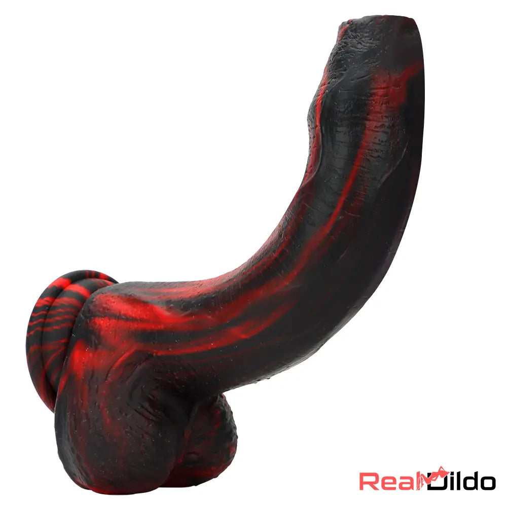 8.46in Large Uncut Silicone Soft Mixed Color Anal Dildo Adults Sex Toy