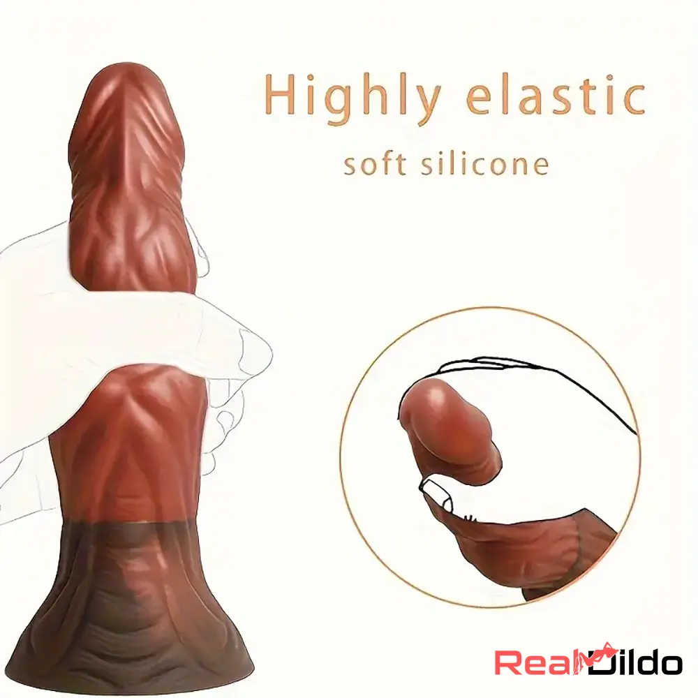 8.11in Soft Real Big Silicone Monster G Spot Dildo For Women Clit Cock - Real Dildo